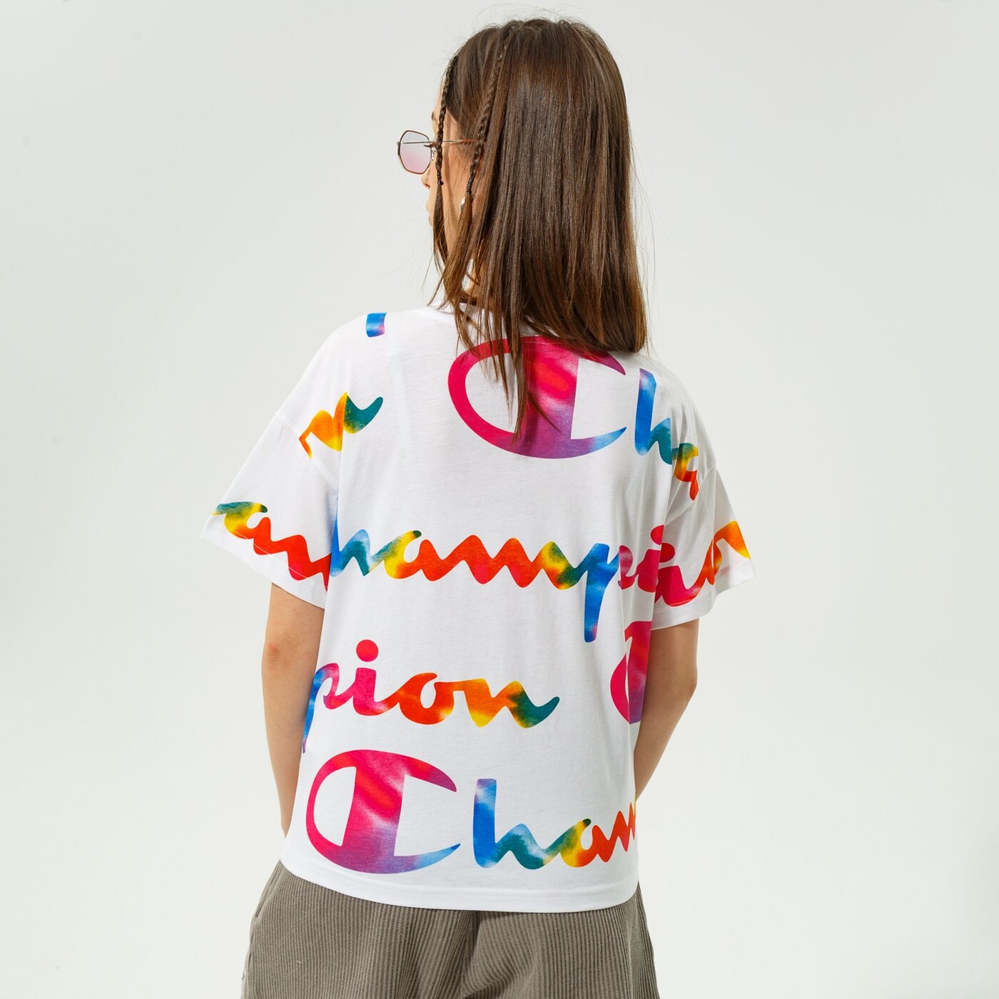 Дамска тениска CHAMPION ТЕНИСКА CREWNECK ТЕНИСКА 114994wl001 цвят бял