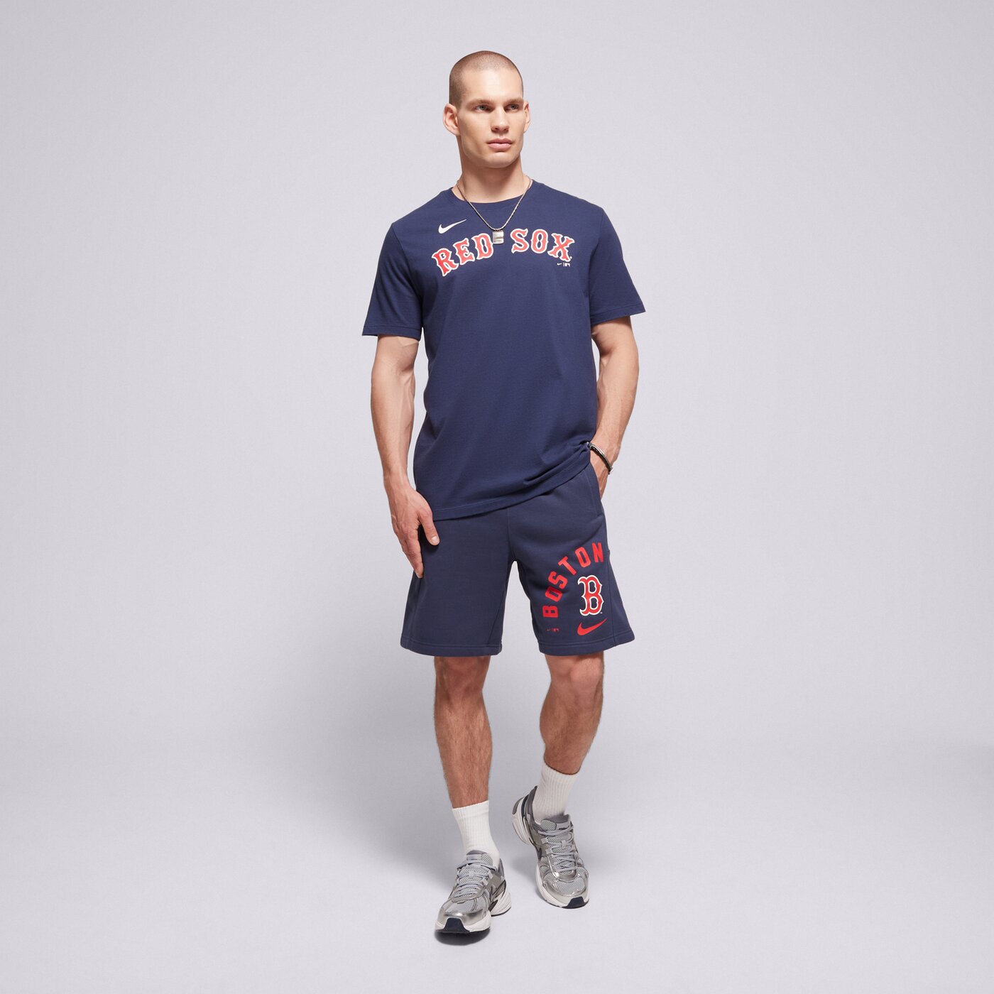Мъжки къси панталони NIKE ШОРТИ BOSTON RED SOX MLB 027d-160n-bq-gxd цвят тъмносин