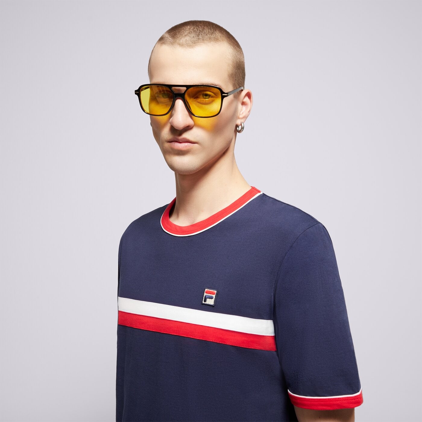 Мъжка тениска FILA ТЕНИСКА CUT AND SEW TEE lm181k91410 цвят тъмносин