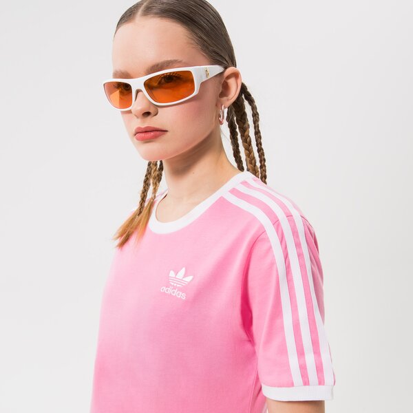 Дамска тениска ADIDAS ТЕНИСКА 3 STRIPES hl6687 цвят розов