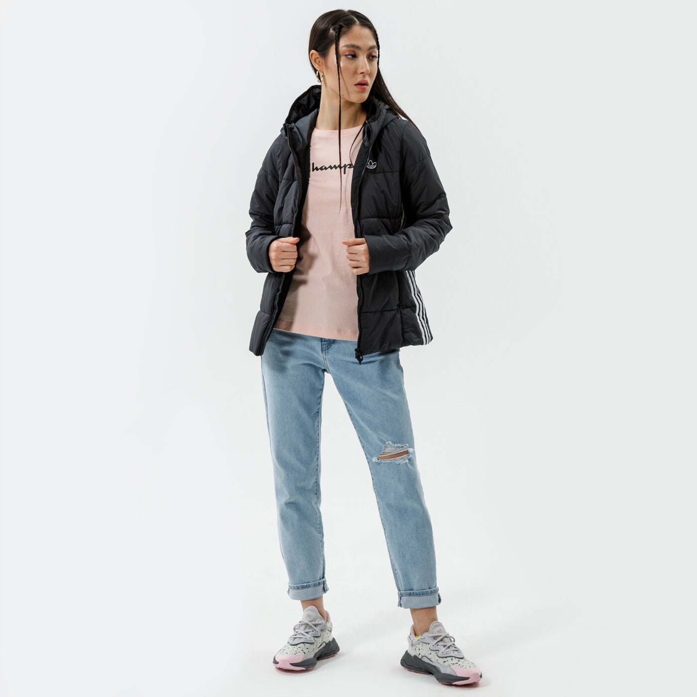 Дамско зимно яке ADIDAS ЯКЕ ЗИМНО SLIM JACKET gd2507 цвят черен