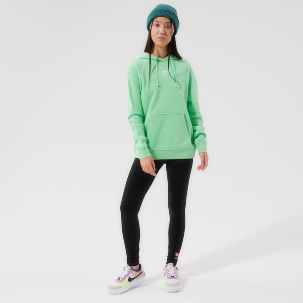 Дамски суичър ADIDAS СУИТЧЪР С КАЧУЛКА HOODIE h06622 цвят зелен