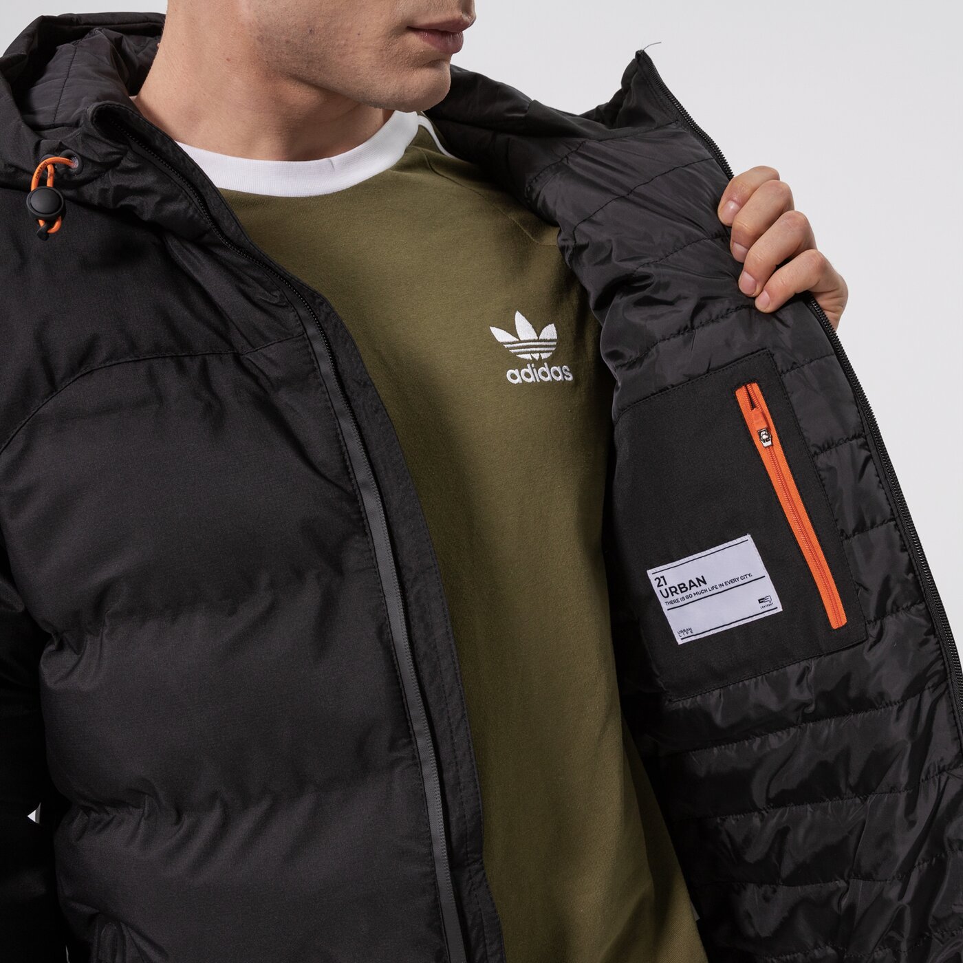 Мъжко зимно яке CONFRONT ЯКЕ ЗИМНО CITY ADVENTURE JACKET cf321kum18001 цвят черен