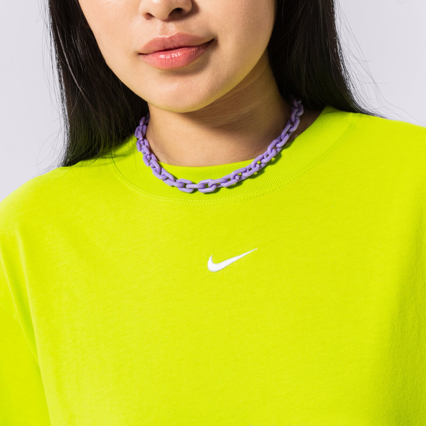 Дамска тениска NIKE ТЕНИСКА SPORTSWEAR ESSENTIAL OVERSIZED dn5697-321 цвят неоново жълто