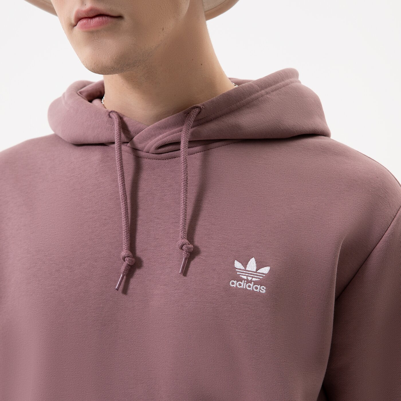 Мъжки суичър ADIDAS СУИТЧЪР С КАЧУЛКА ESSENTIAL HOODY hk0100 цвят кафяв