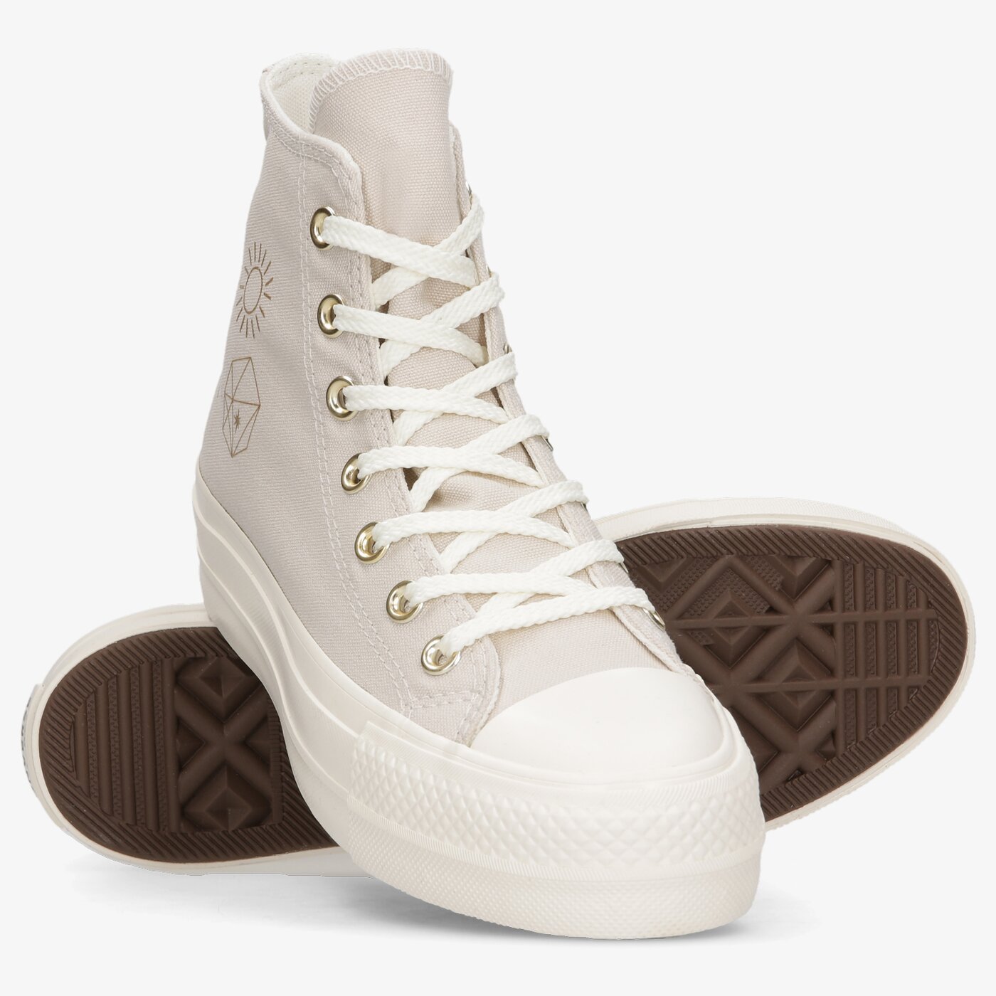 Дамски маратонки CONVERSE CHUCK TAYLOR ALL STAR LIFT a02205c цвят сив