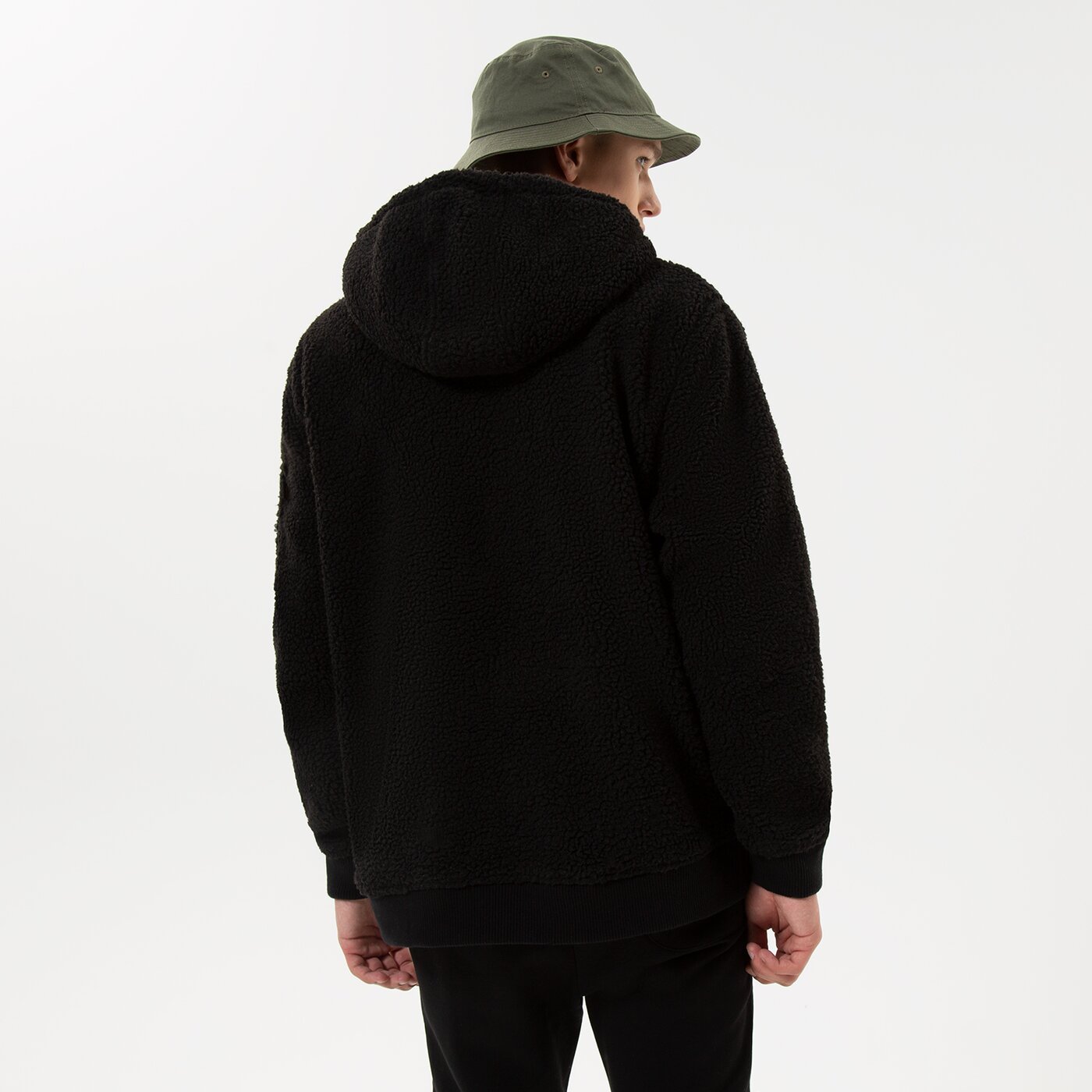 Мъжки суичър ALPHA INDUSTRIES СУИТЧЪР С КАЧУЛКА TEDDY 118330-03 цвят черен