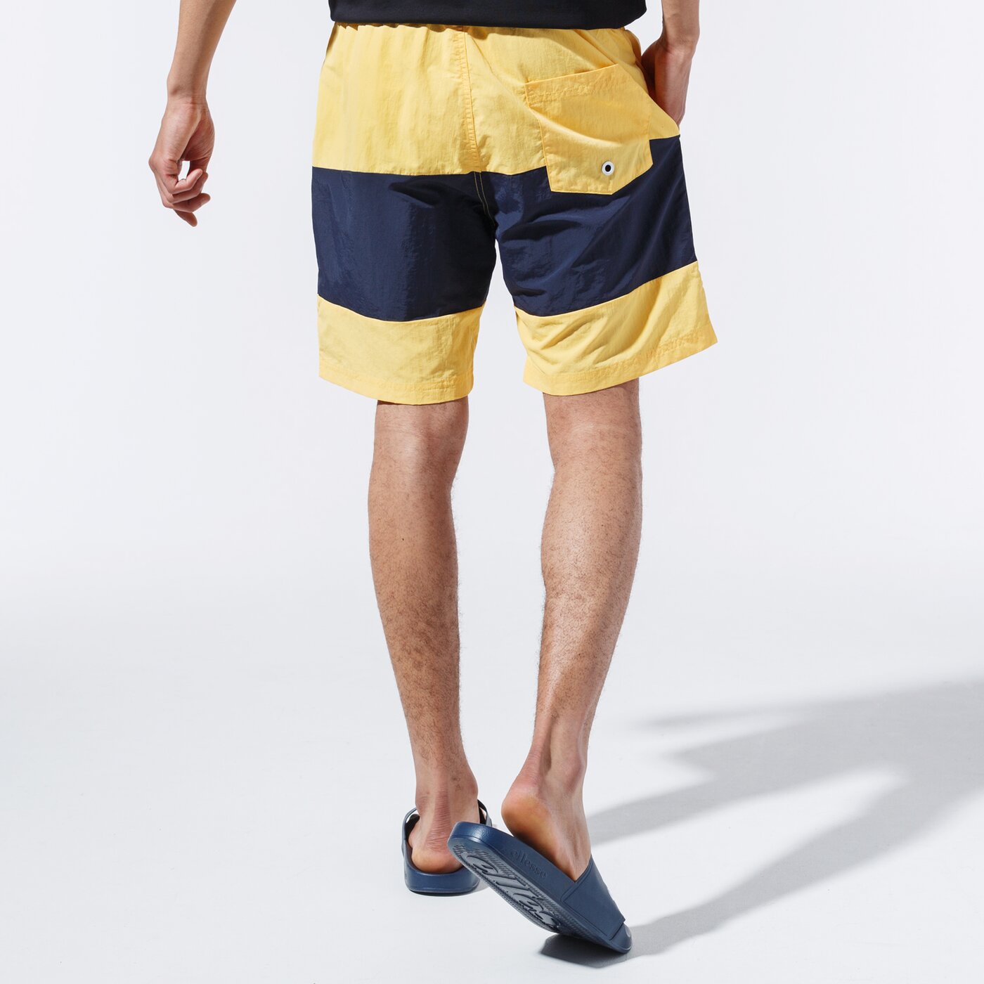 Мъжки къси панталони CHAMPION ШОРТИ LOGO SWIM SHORTS 215499ys001 цвят жълт