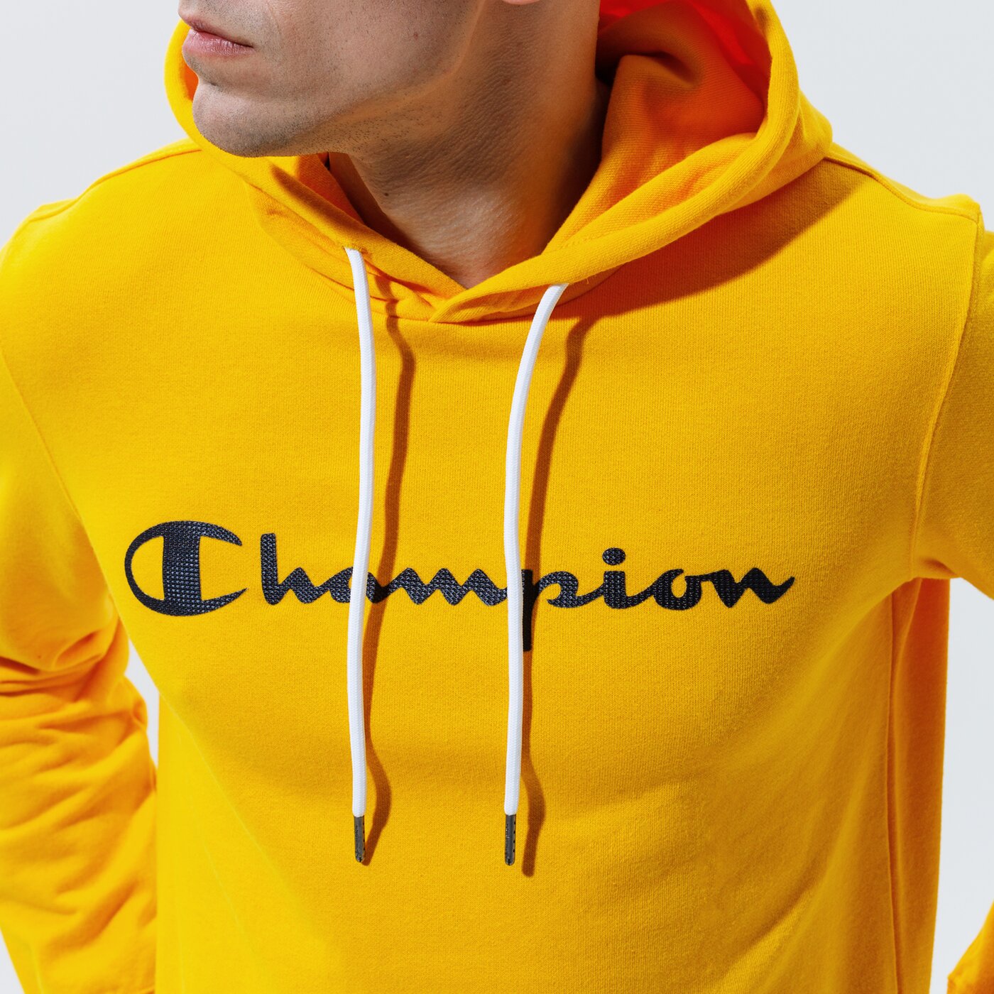 Мъжки суичър CHAMPION СУИТЧЪР С КАЧУЛКА HOODED SWEATSHIRT 214138ys058 цвят жълт