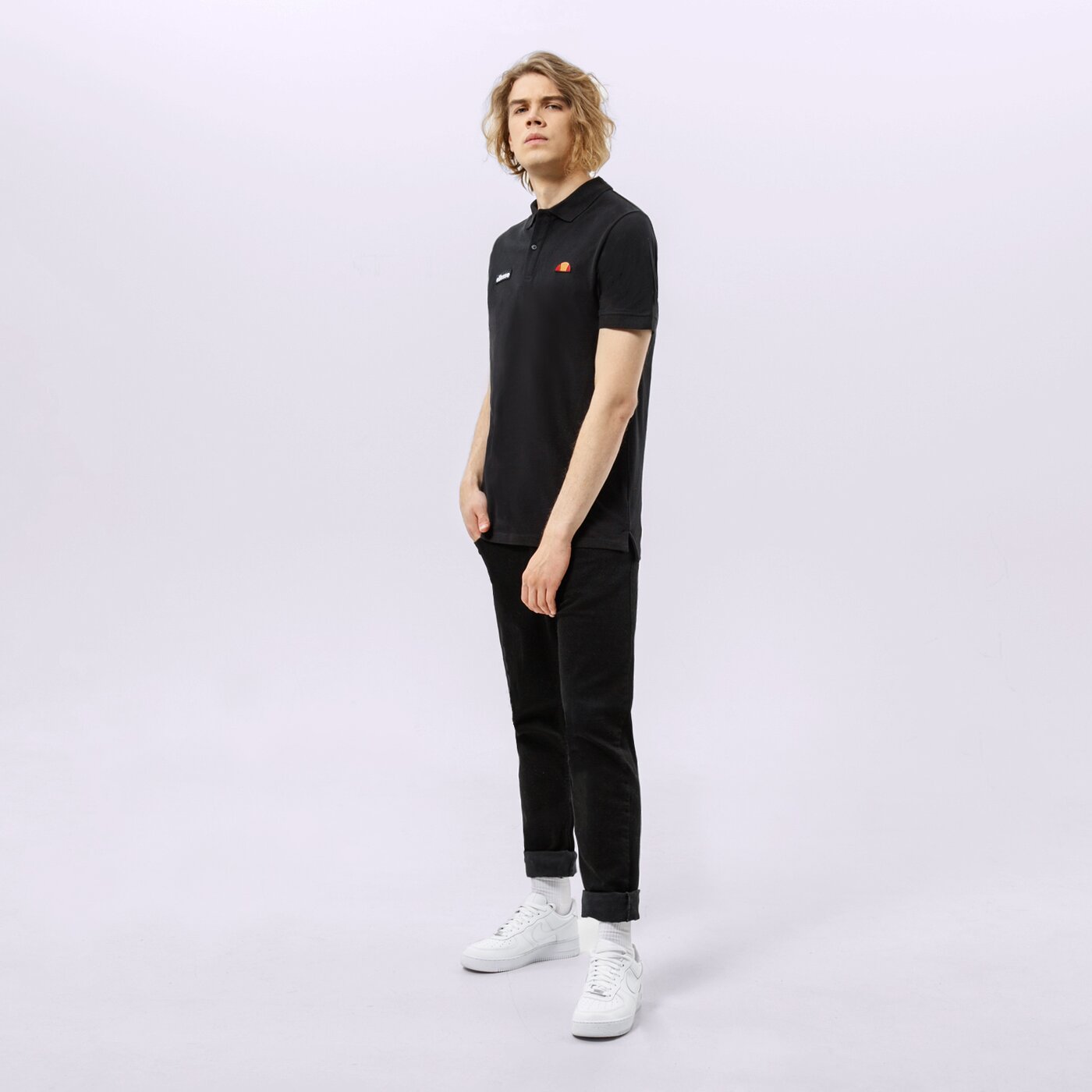 Мъжка тениска ELLESSE ТЕНИСКА ТИП ПОЛО MONTURA BLK shs04475001 цвят черен