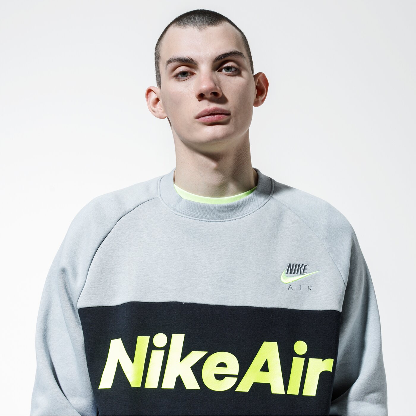 Мъжки суичър NIKE СУИТЧЪР AIR cj4827-077 цвят сив