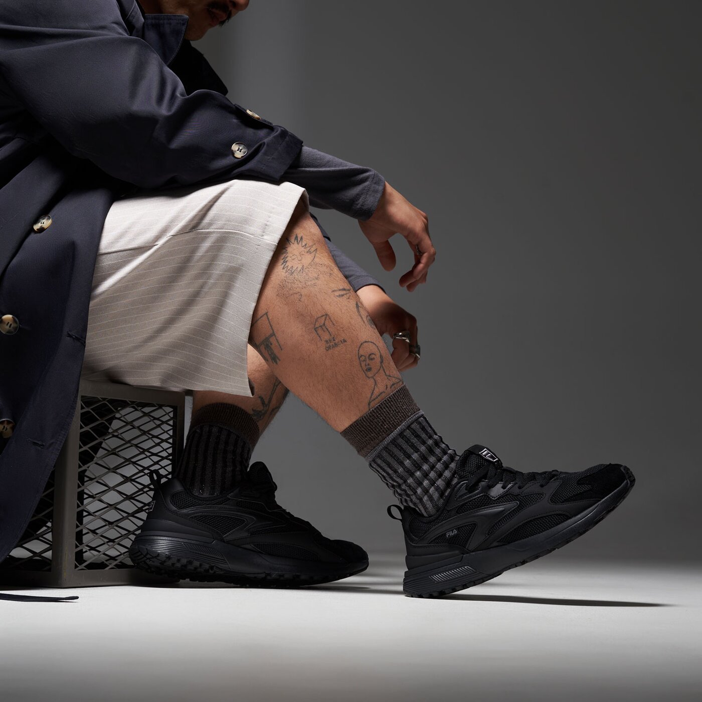 Мъжки маратонки FILA ZAGATO V3 1fm02735001 цвят черен