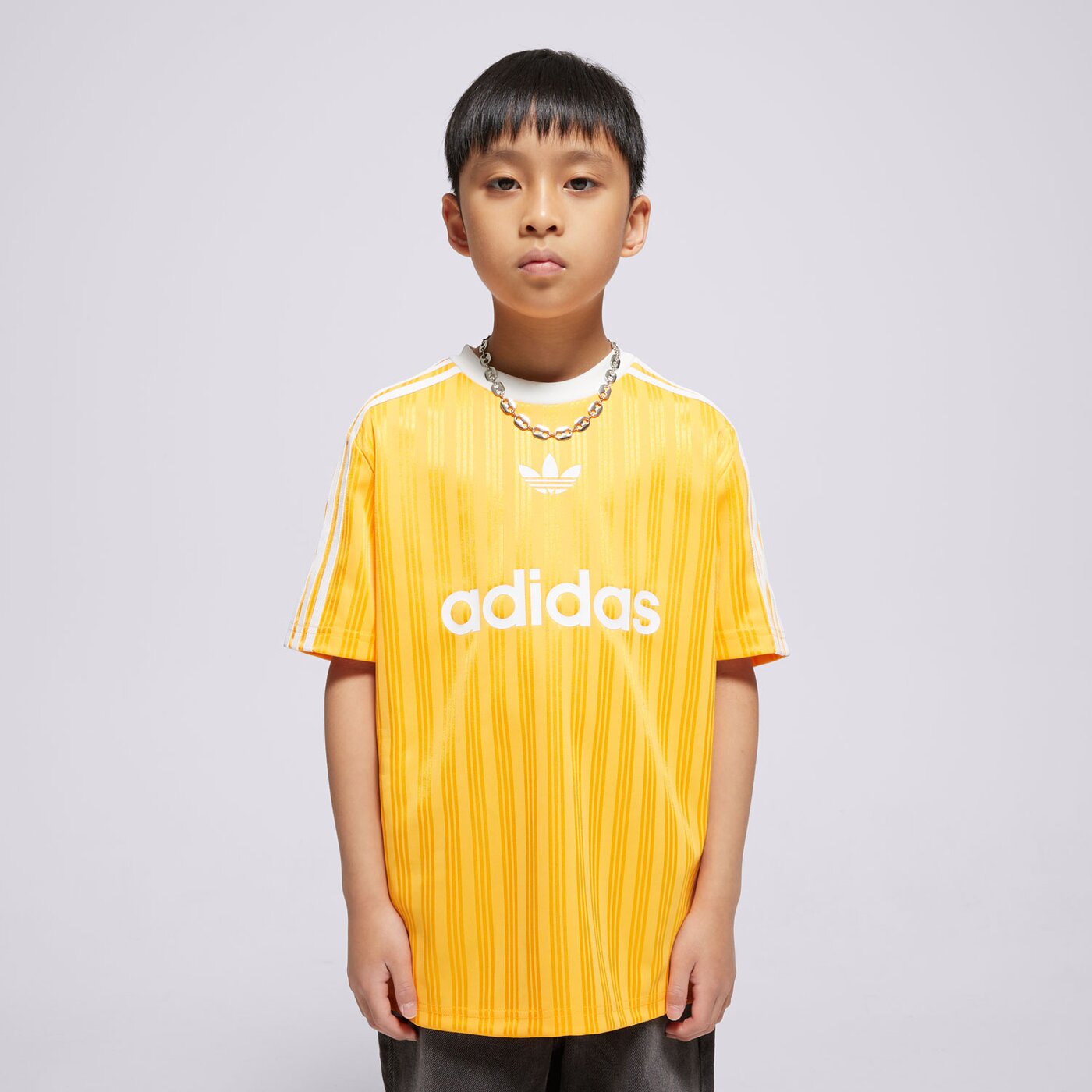Детска тениска ADIDAS ТЕНИСКА TEE BOYS jc7283 цвят оранжев