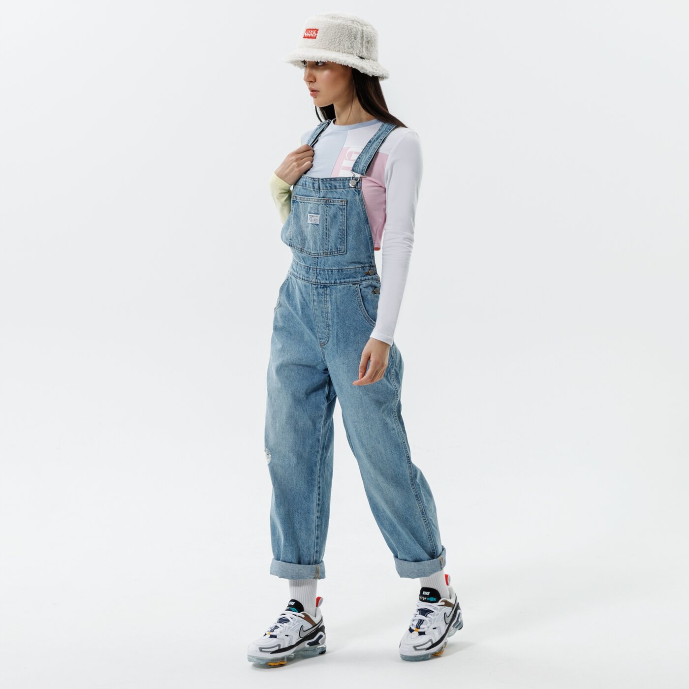 Дамски панталони LEVI'S ПАНТАЛОНИ VINTAGE OVERALL 85315-0012 цвят син