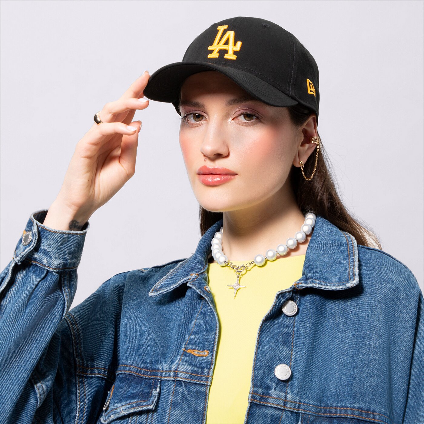 Мъжка шапка с козирка NEW ERA ШАПКА LE 940 LA DODGERS LOS ANGELES DODGERS 60358172 цвят черен