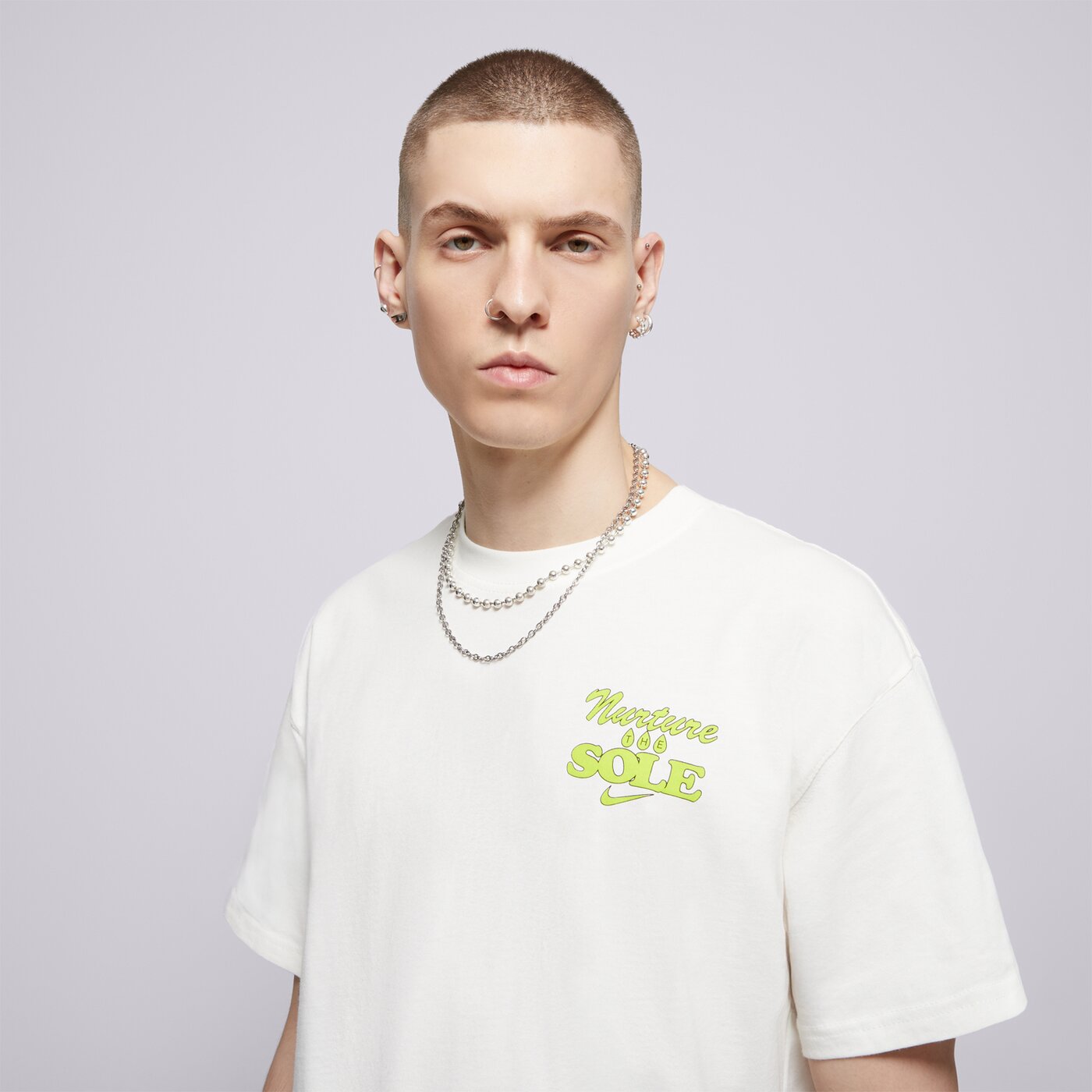 Мъжка тениска NIKE ТЕНИСКА U NSW TEE M90 OC BLOOMING hj0597-133 цвят бежов