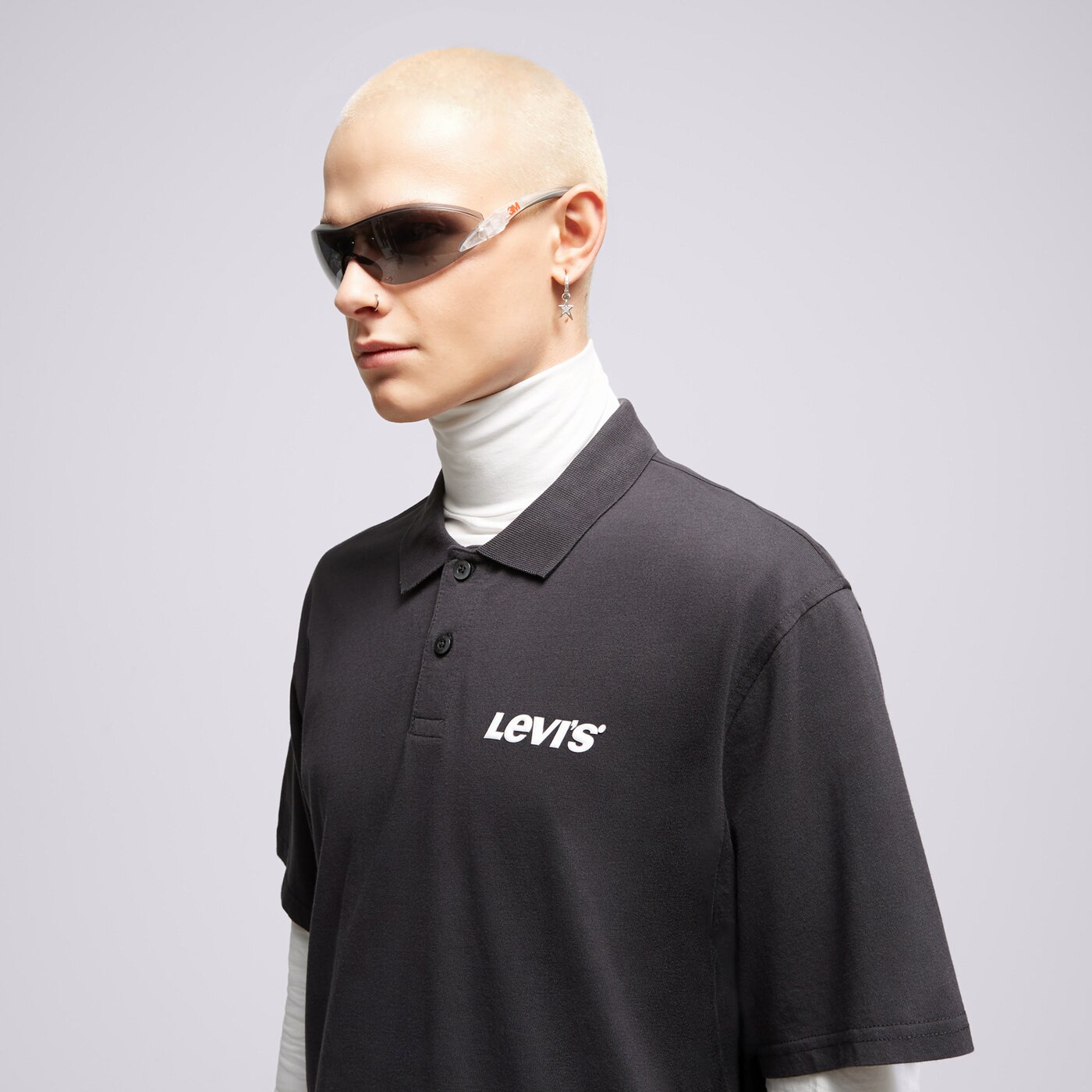 Мъжка тениска LEVI'S ТЕНИСКА ТИП ПОЛО GRAPHIC VINTAGE FIT a6146-0004 цвят черен