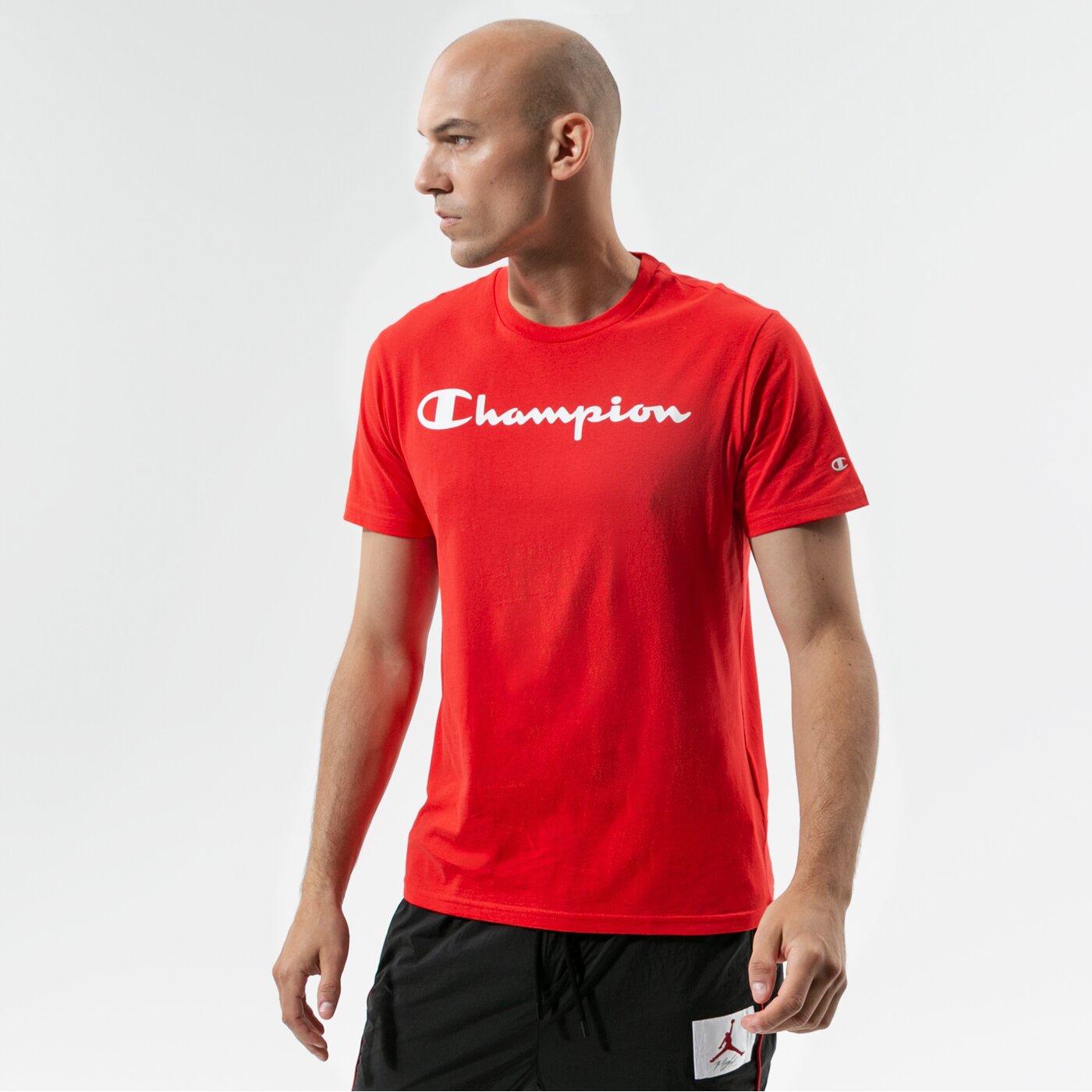 Мъжка тениска CHAMPION ТЕНИСКА CREWNECK ТЕНИСКА 216957rs046 цвят червен