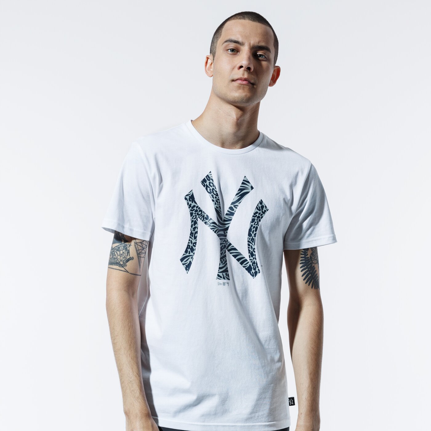 Мъжка тениска NEW ERA ТЕНИСКА MLB PRINT INFILL TEE NEYYAN WHI 12369838 цвят бял