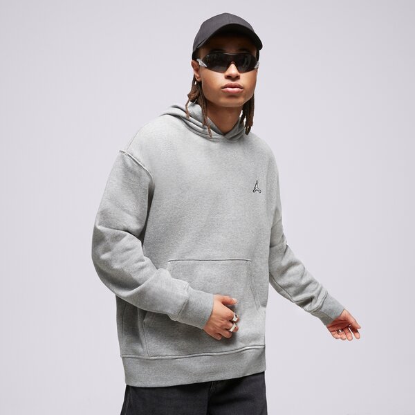 Мъжки суичър JORDAN СУИТЧЪР С КАЧУЛКА M J ESS FLC PO dq7466-091 цвят сив
