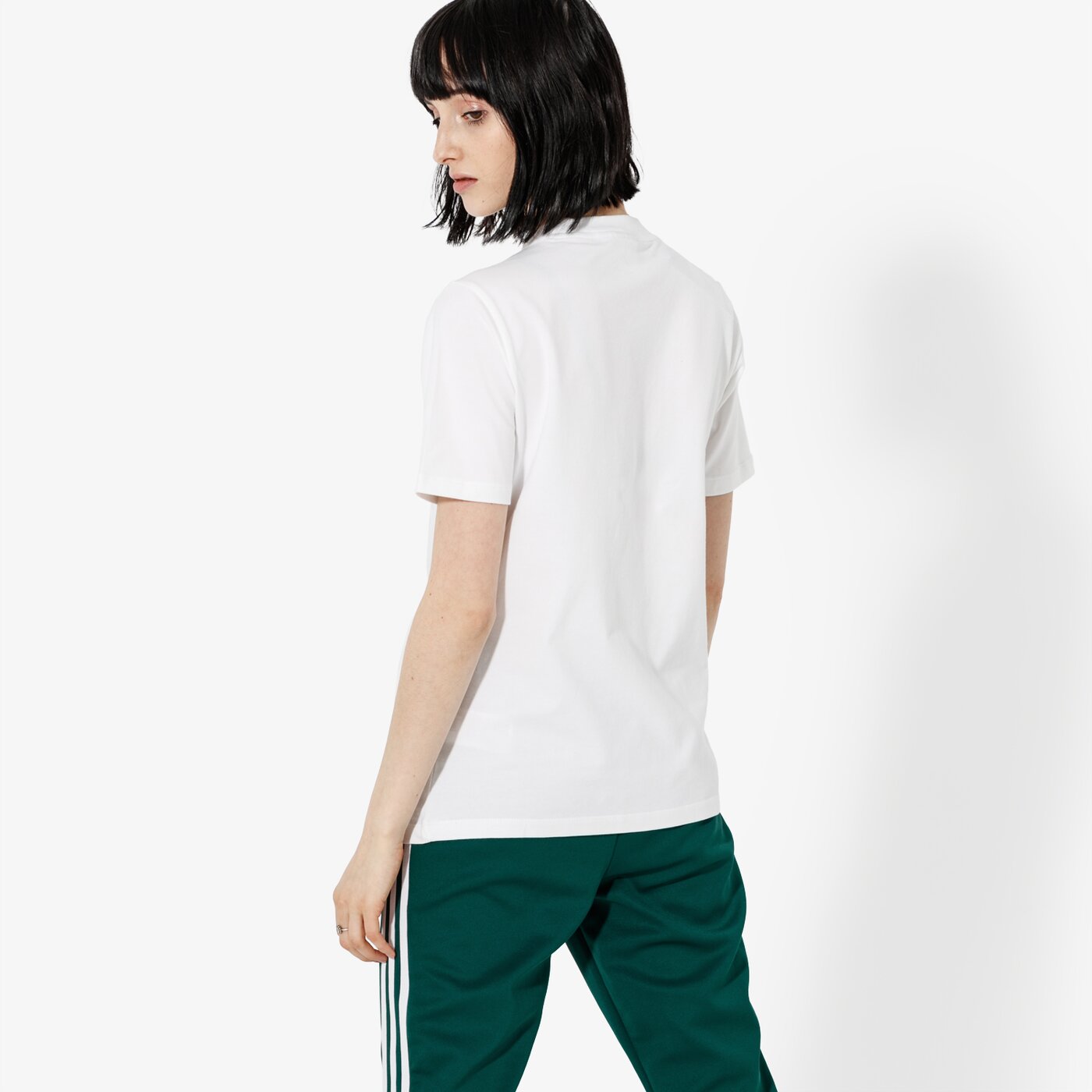 Дамска тениска ADIDAS ТЕНИСКА SS TREFOIL TEE ADICOLOR cv9889 цвят бял