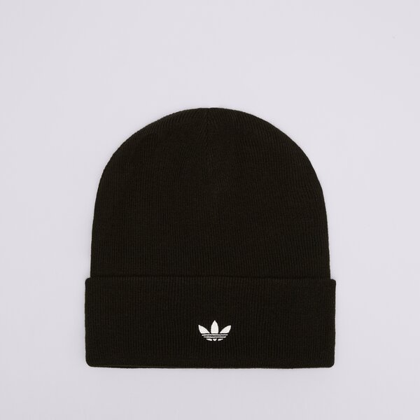 Дамска зимна шапка ADIDAS ШАПКА ADICOLOR CUFF B jw7998 цвят черен