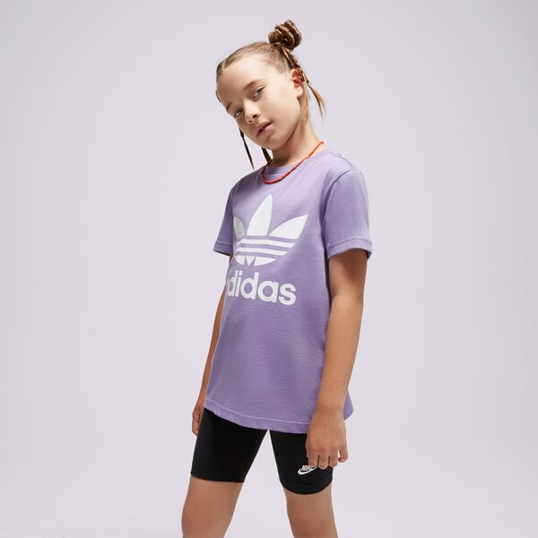 Adidas ТЕНИСКА Trefoil Tee Girl Ib9934 Детски Цвят виолетов Модни