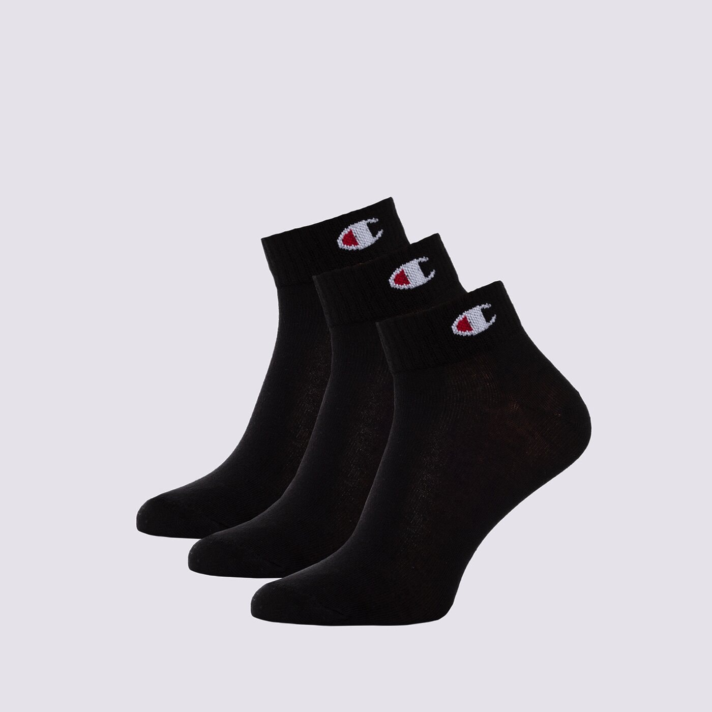 Дамски чорапи CHAMPION ЧОРАПИ 3PK QUARTER SOCKS u24559kk001 цвят черен