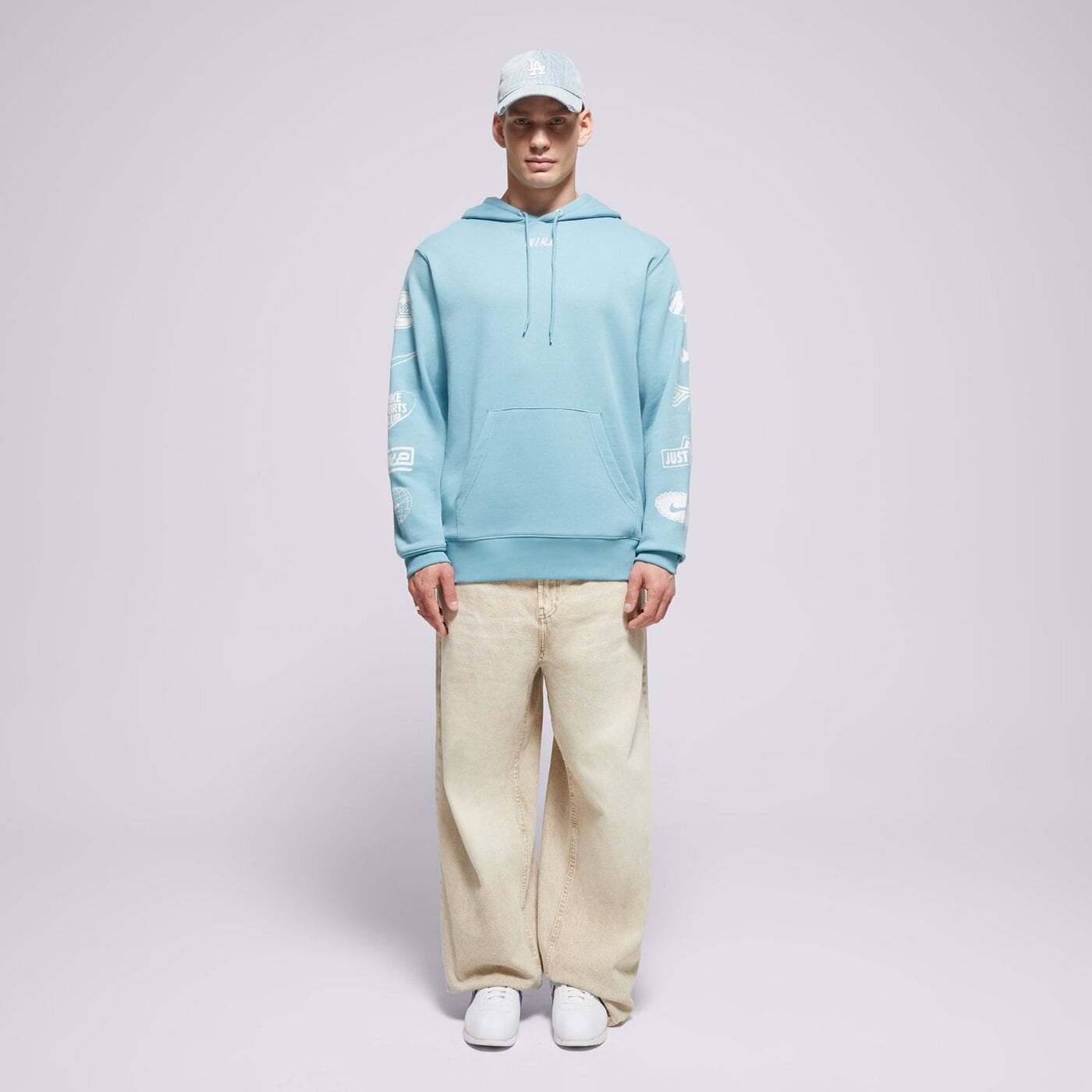 Мъжки суичър NIKE СУИТЧЪР С КАЧУЛКА M   NK CLUB FT HOODIE CYCLE GX hj2508-464 цвят син