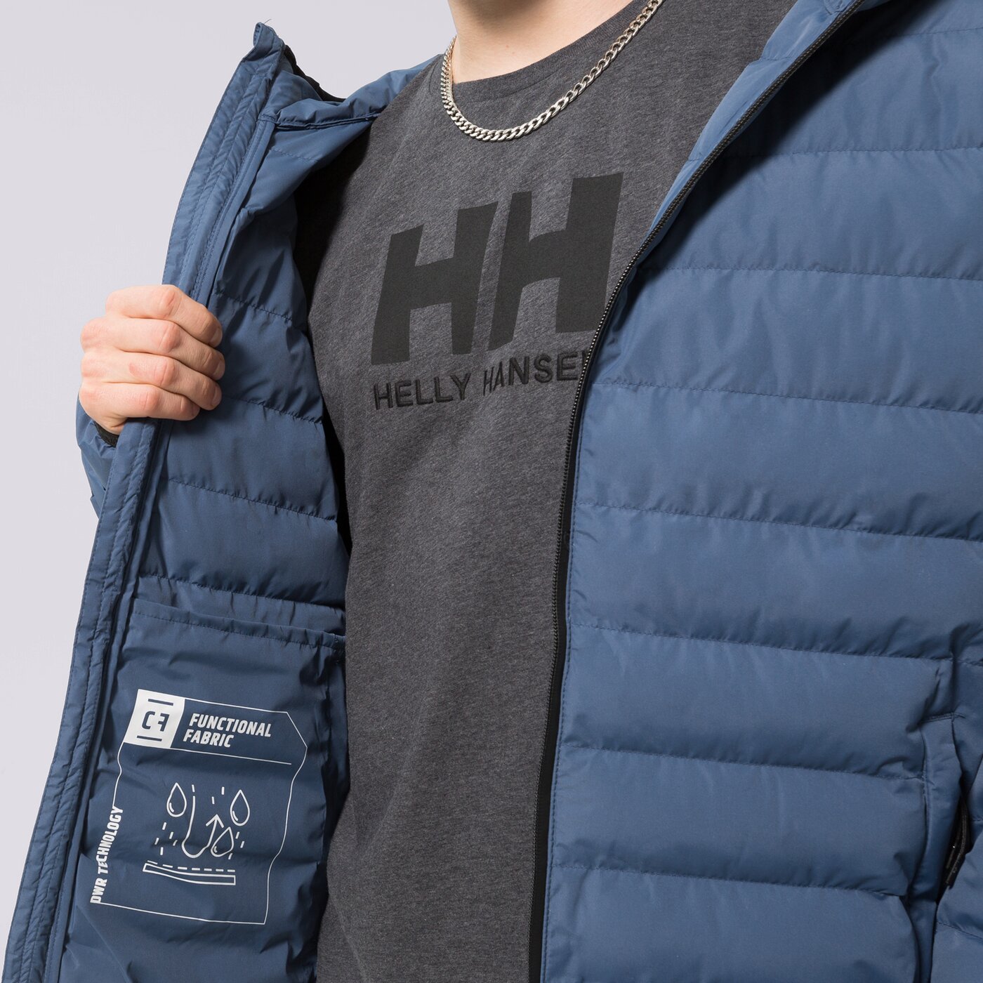 Мъжко зимно яке CONFRONT ЯКЕ ПУХЕН CONFRONT ESSENTIAL cf322kum11003 цвят син