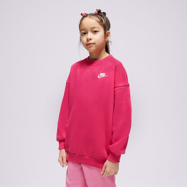 Детски суичър NIKE СУИТЧЪР G NSW CLUB FLC OVRSZD LBR GIRL fd2923-615 цвят розов