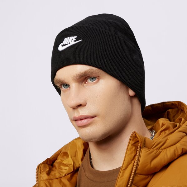 Дамска зимна шапка NIKE ШАПКА U NK PEAK BEANIE TC FUT fb6528-010 цвят черен