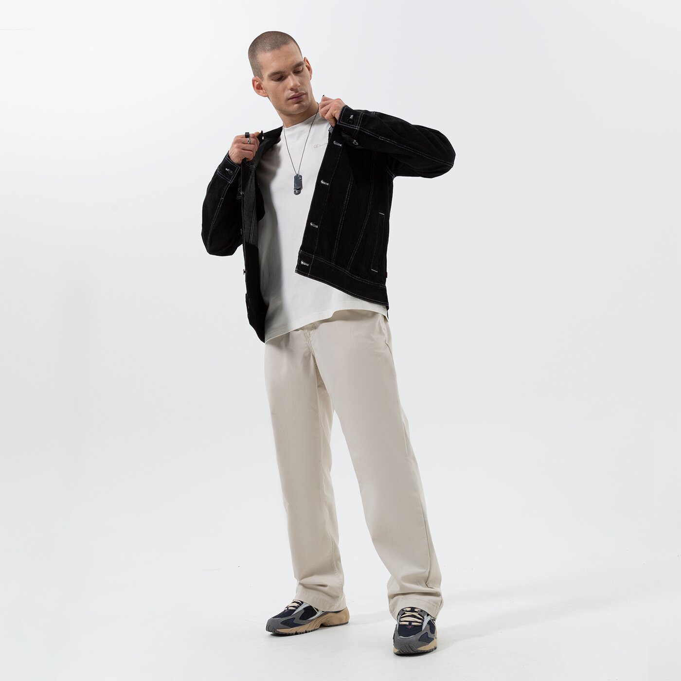 Мъжко преходно яке VANS ЯКЕ HFC JEAN JACKET vn0007rvblk1 цвят черен