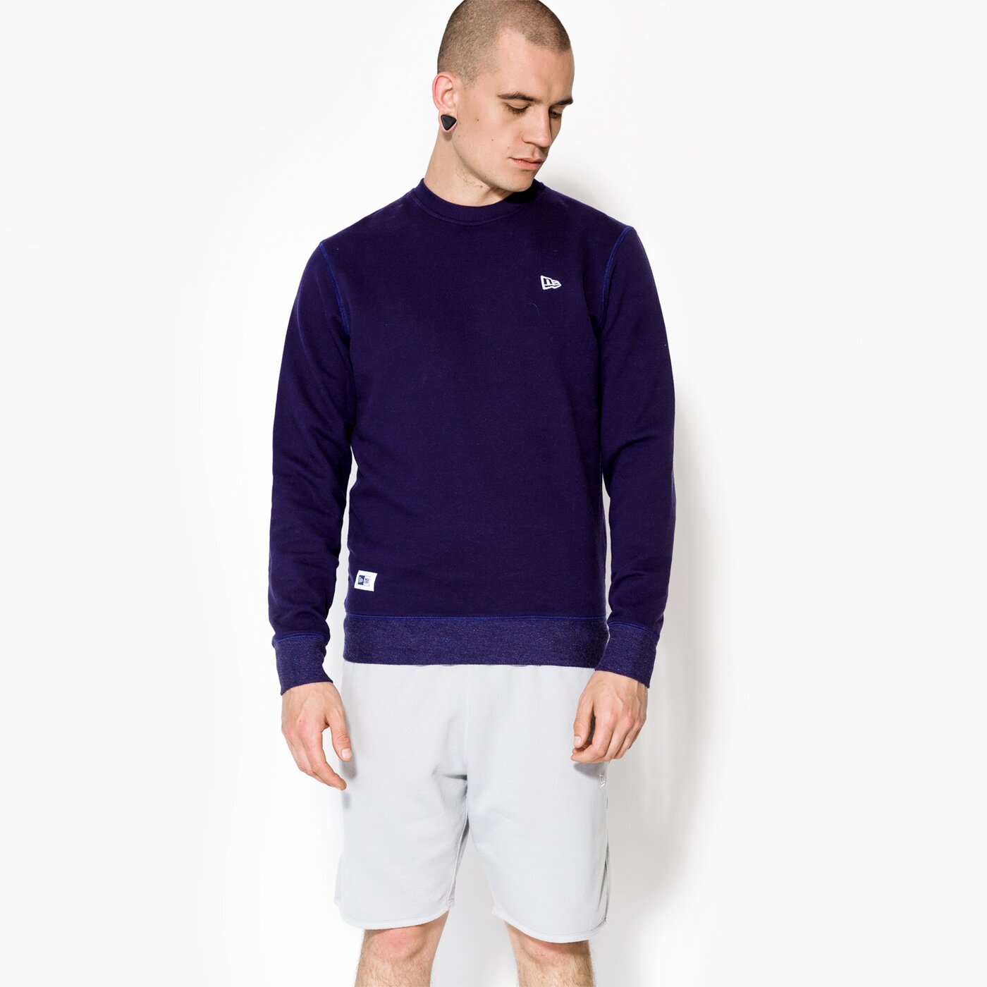 Мъжки суичър NEW ERA СУИТЧЪР SANDWASH CREW NE LNV 11409824 цвят тъмносин