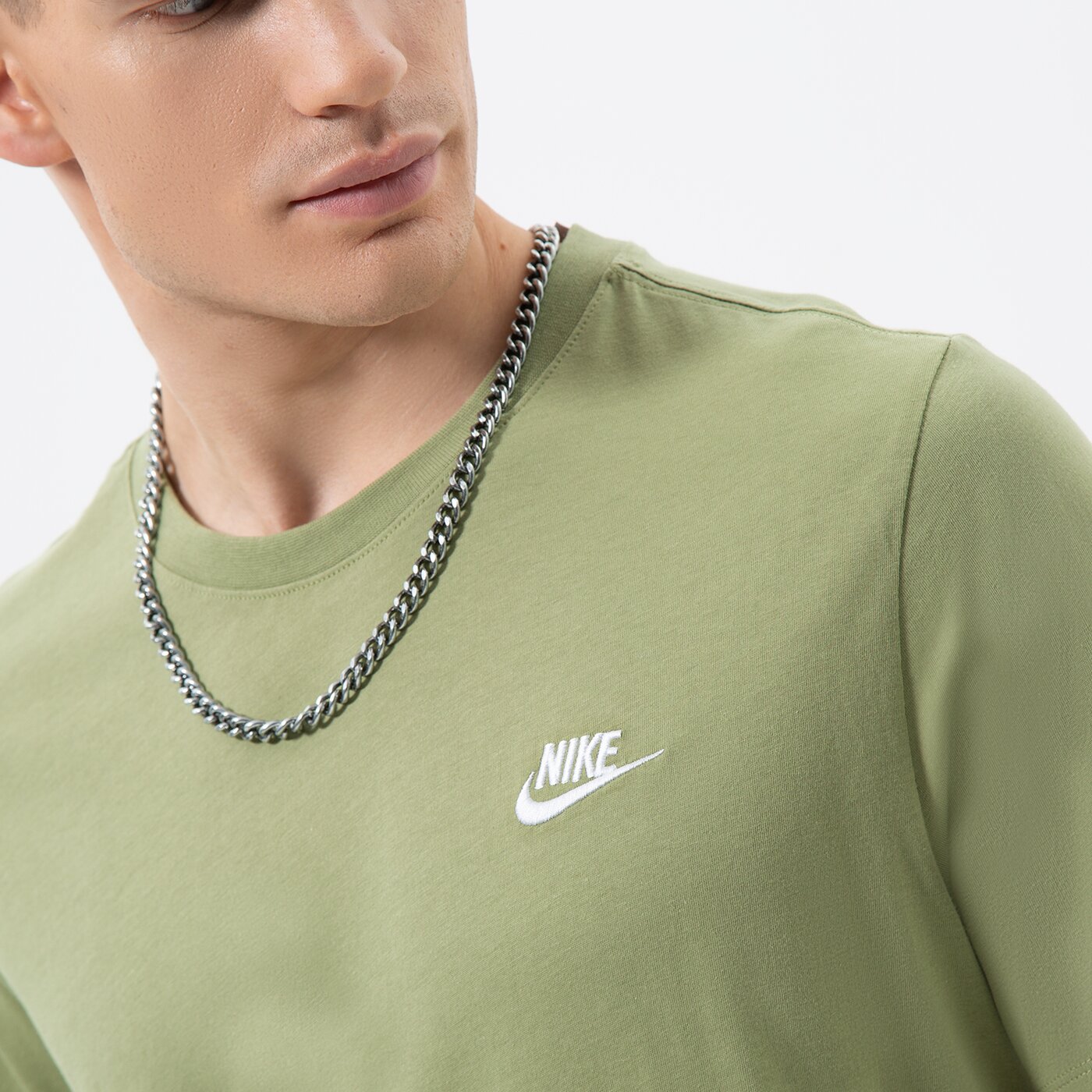 Мъжка тениска NIKE ТЕНИСКА SPORTSWEAR CLUB ar4997-334 цвят каки