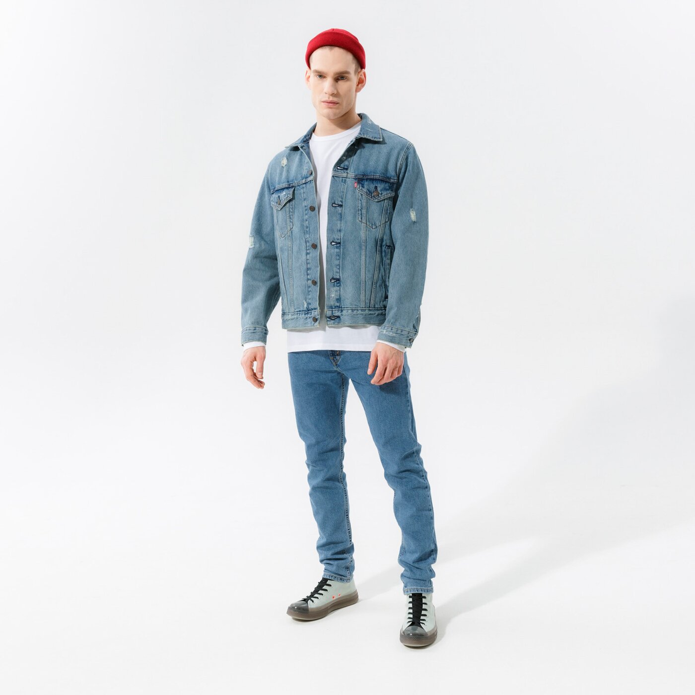 Мъжко преходно яке LEVI'S ЯКЕ VINTAGE FIT TRUCKER JKT 85248-0013 цвят син