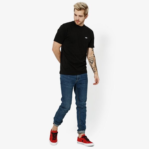 Мъжка тениска VANS ТЕНИСКА MN LEFT CHEST LOGO TEE BLACK vn0a3czey281 цвят черен