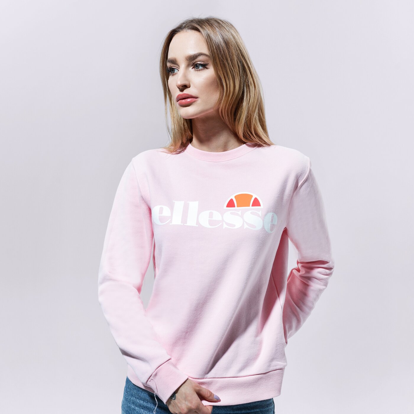 Дамски суичър ELLESSE СУИТЧЪР AGATA LPINK SWEATSHIRT sgs03238808 цвят розов