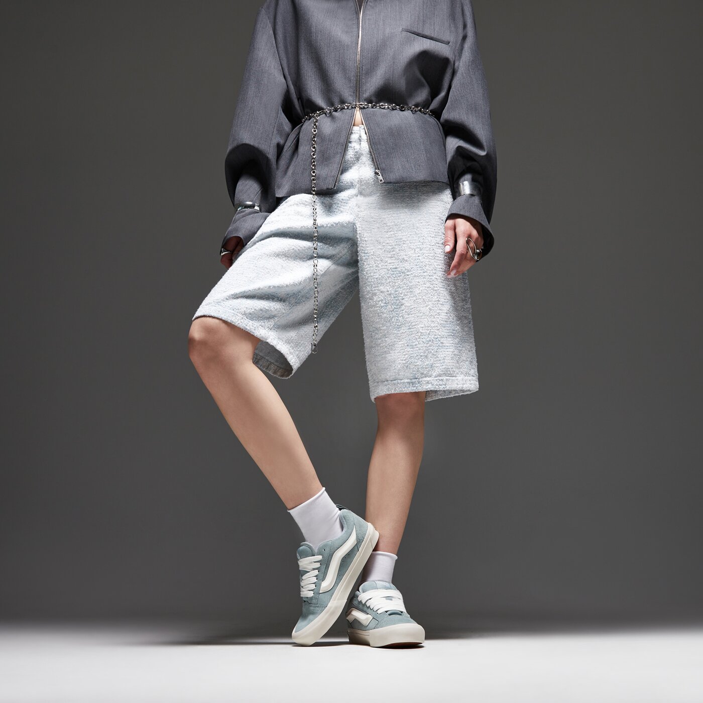 Дамски маратонки VANS KNU SKOOL  vn000d6zttn1 цвят зелен