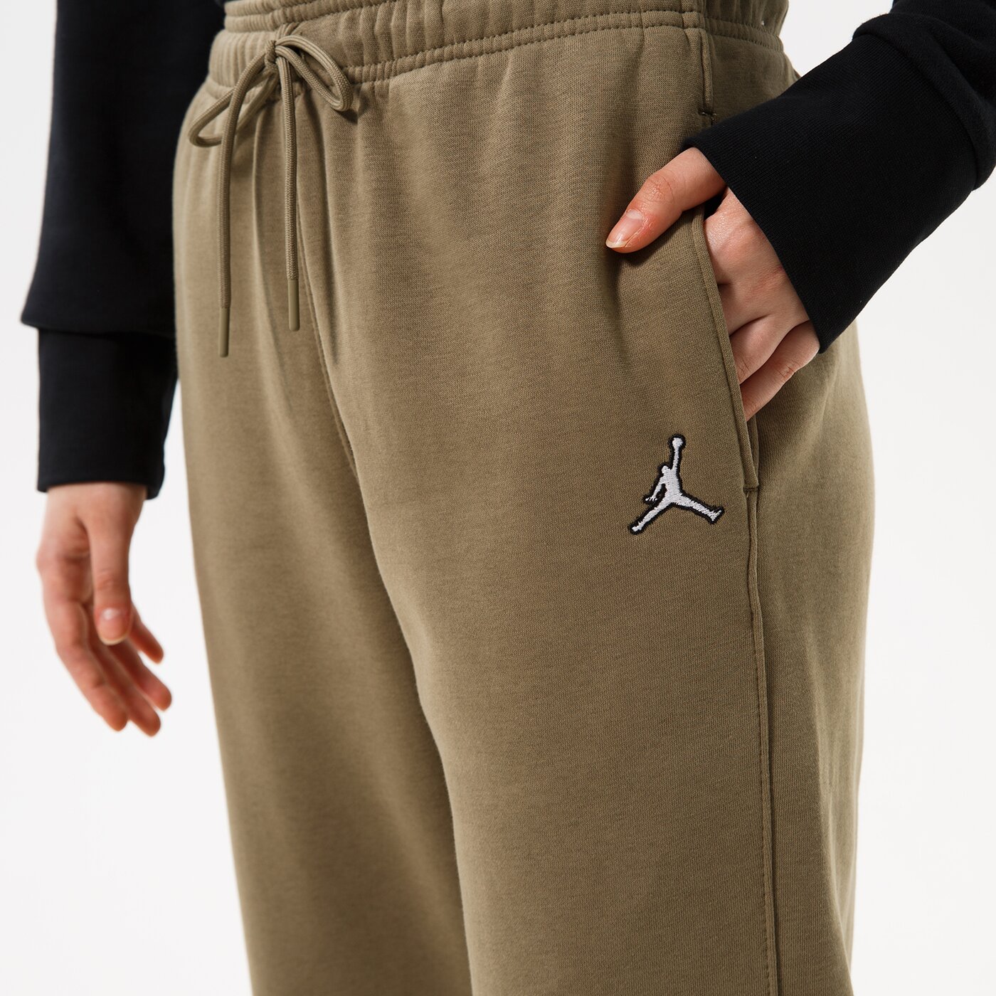 Дамски панталони JORDAN ПАНТАЛОНИ W J BRKLN FLC PANT dq4478-351 цвят зелен