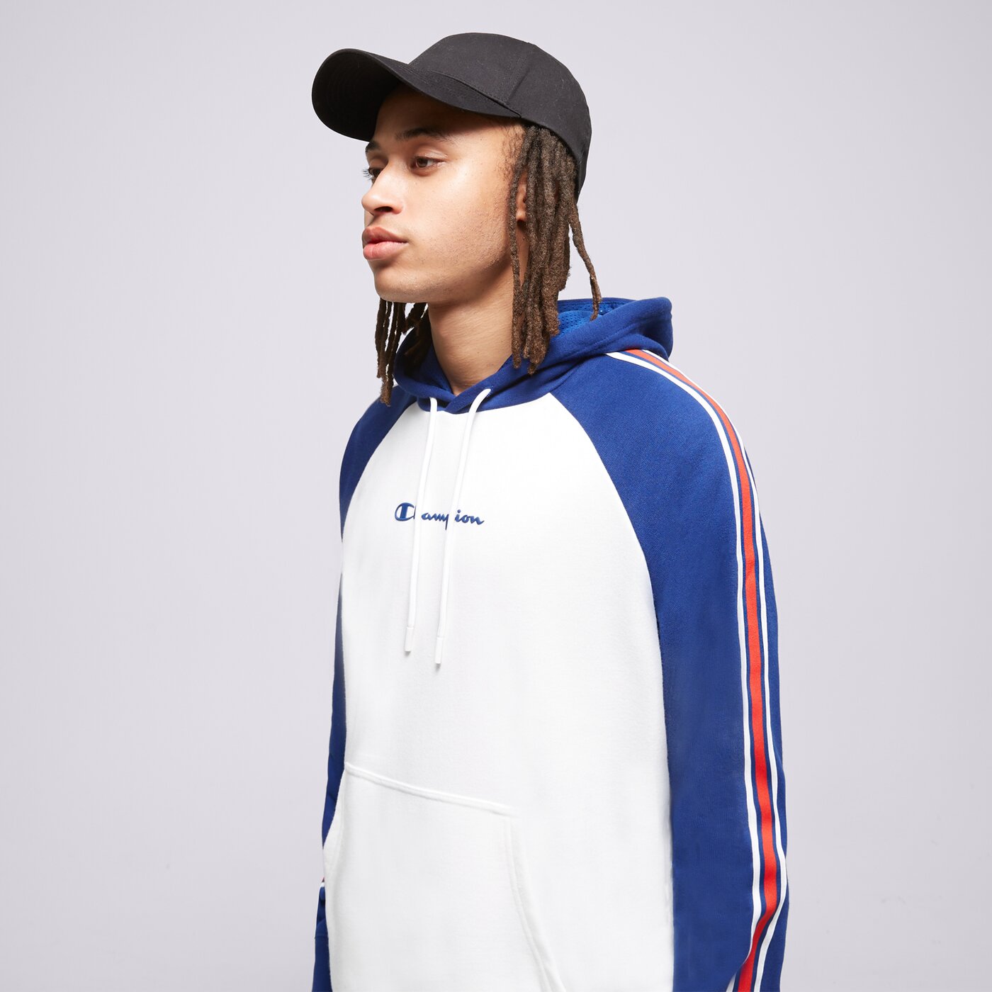 Мъжки суичър CHAMPION СУИТЧЪР С КАЧУЛКА HOODED SWEATSHIRT 218765ww001 цвят бял