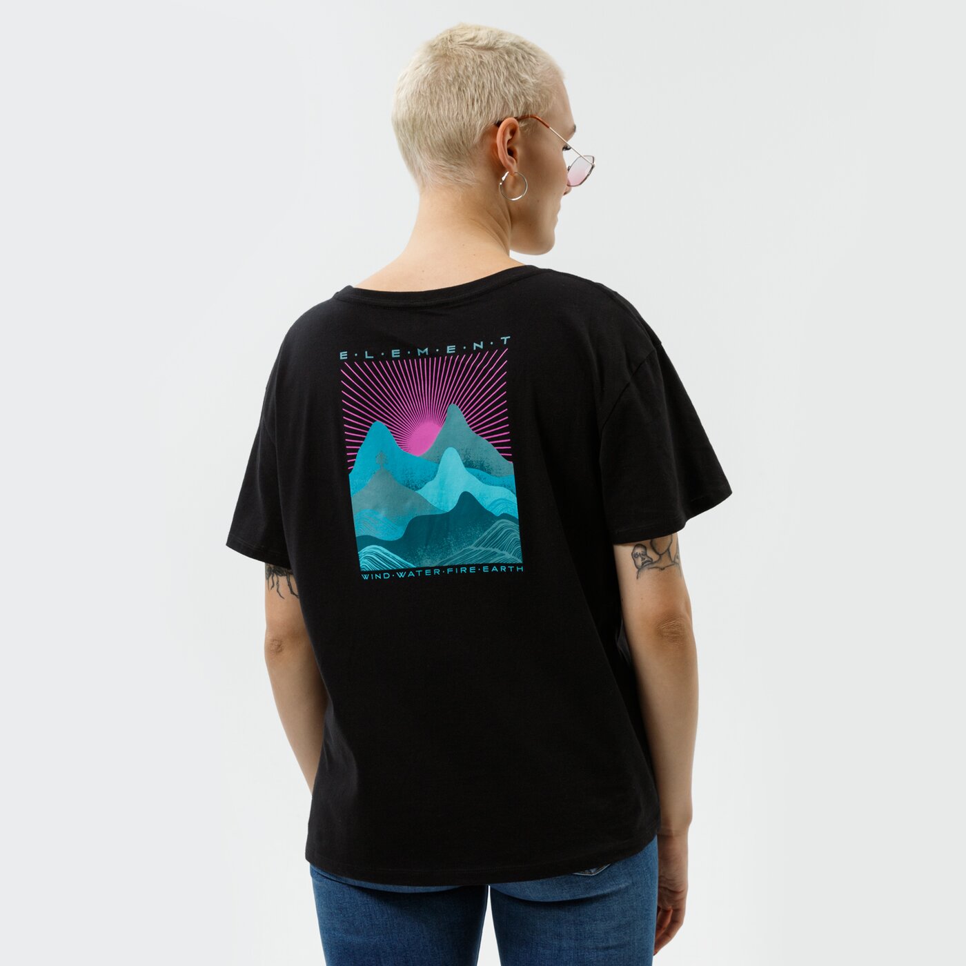 Дамска тениска ELEMENT ТЕНИСКА LAHOTAN SS W z3sse63732 цвят черен