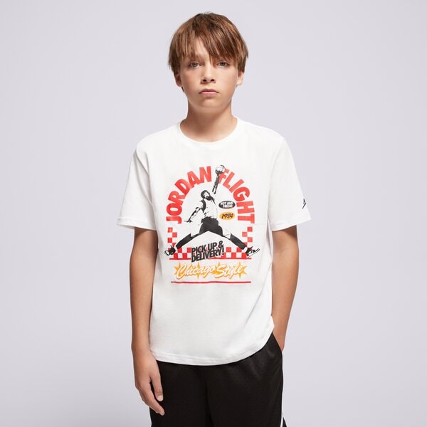 Детска тениска JORDAN ТЕНИСКА JDB MJP SHOP TEE SS-TEE BOY 95f156-001 цвят бял