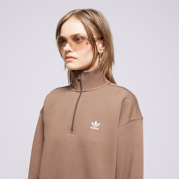 Дамски суичър ADIDAS СУИТЧЪР HZ SWEATSHIRT ir5938 цвят кафяв