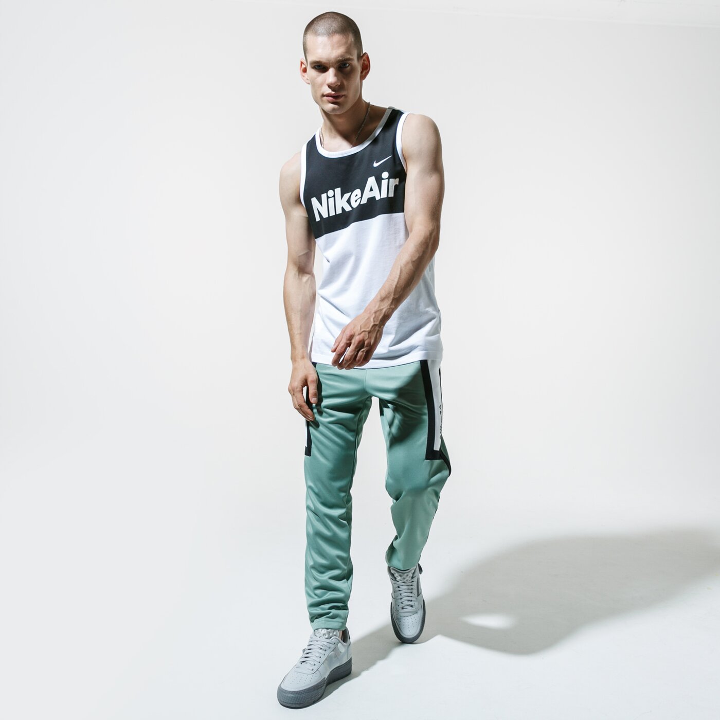 Мъжка тениска NIKE ПОТНИК M NSW AIR ПОТНИК cq5146-100 цвят бял