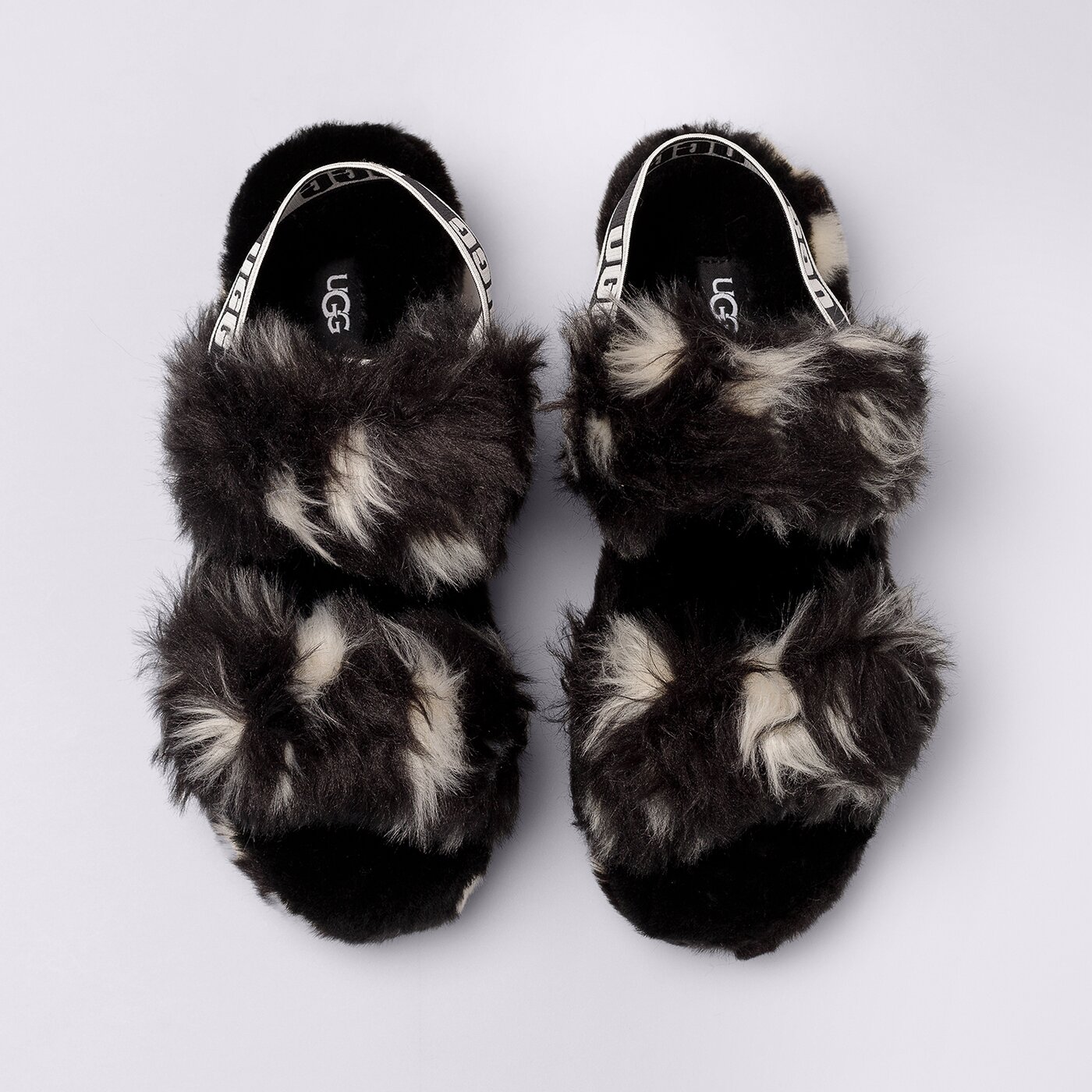 Дамски чехли и сандали UGG OH YEAH SPOTS 1118165-black цвят черен