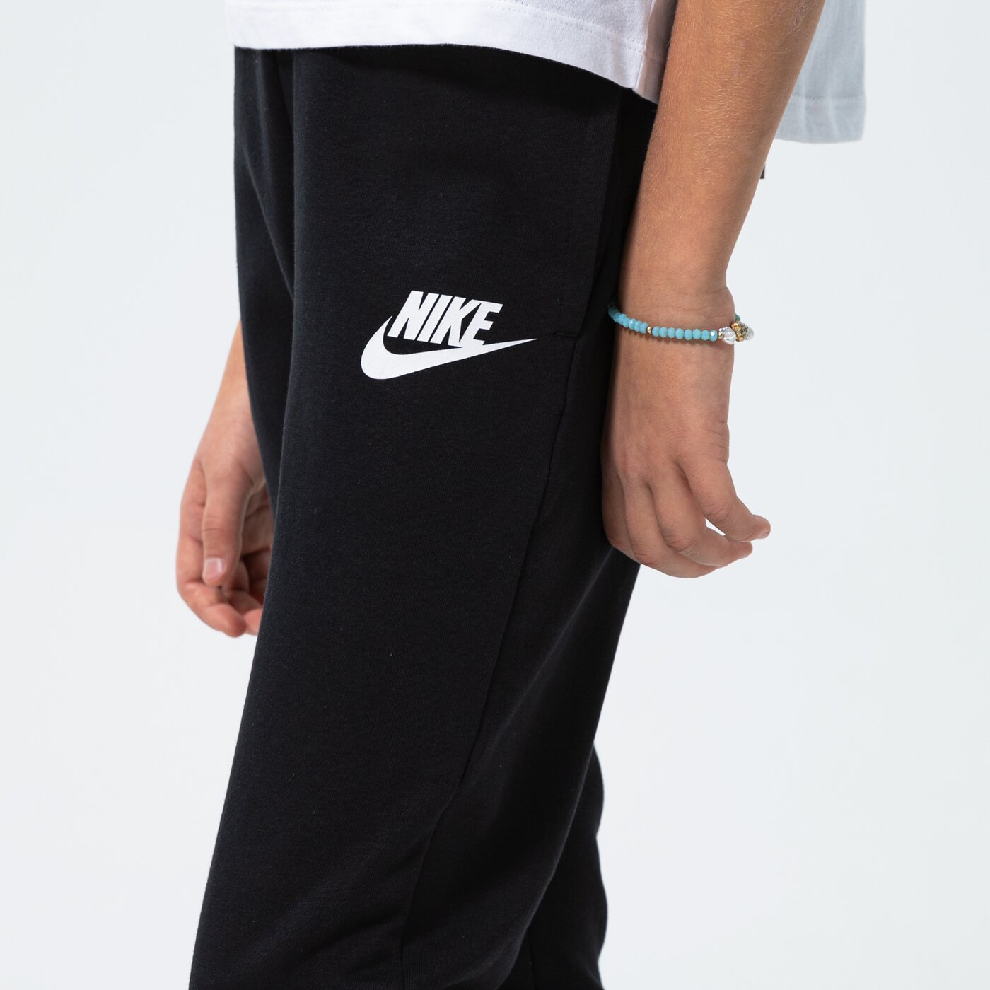 Детски панталони NIKE ПАНТАЛОНИ GIRLS' CLUB FRENCH TERRY JOGGERS GIRL dc7211-010 цвят черен