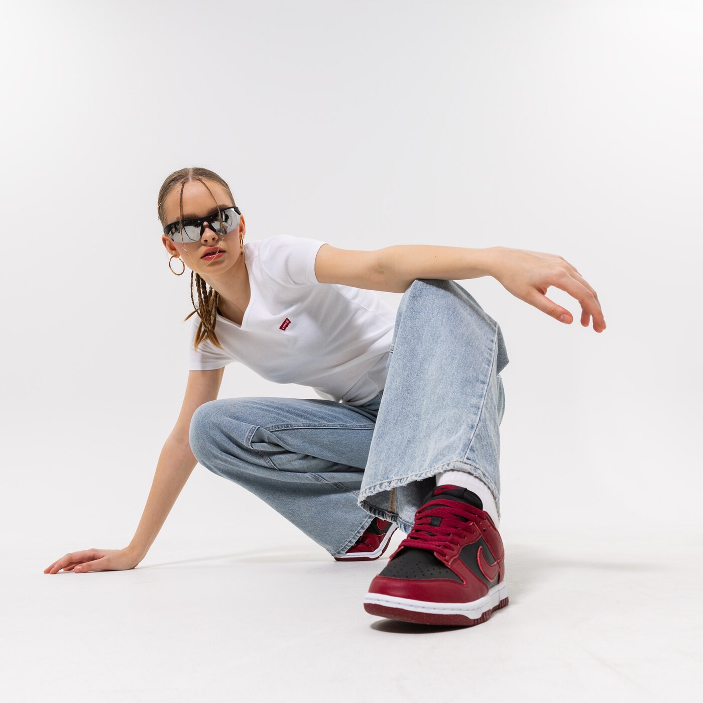 Дамска тениска LEVI'S ТЕНИСКА 2PACK CREWNECK TEE 74856-0000 цвят бял