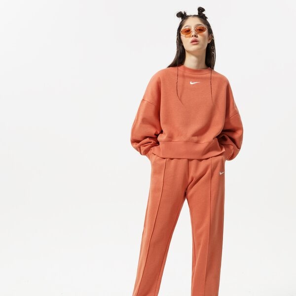 Дамски суичър NIKE СУИТЧЪР W NSW ESSNTL CLCTN FLC OS CRW dj7665-827 цвят оранжев