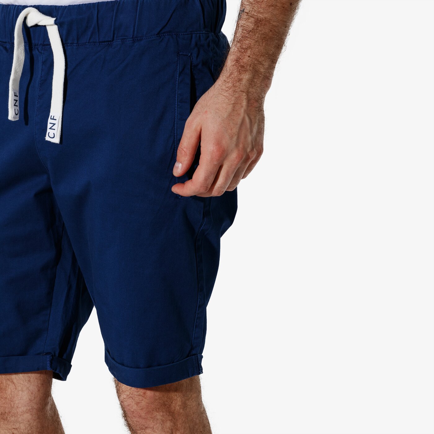 Мъжки къси панталони CONFRONT ШОРТИ CNF BASIC SHORTS cf19szm32004 цвят тъмносин